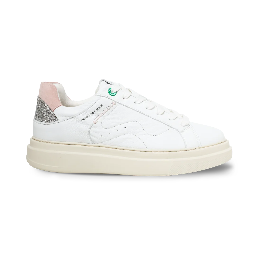 Snik2 White Glitter Plata
