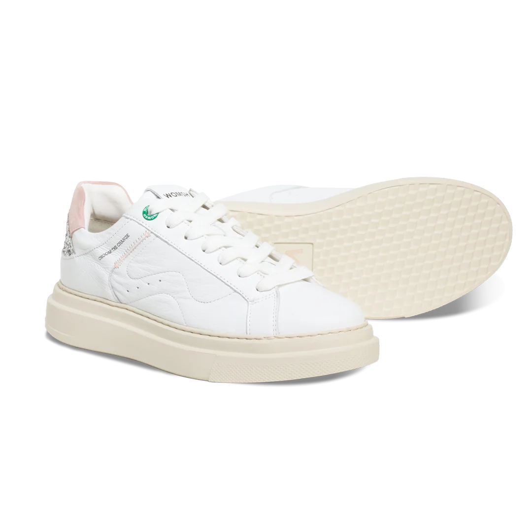 Snik2 White Glitter Plata