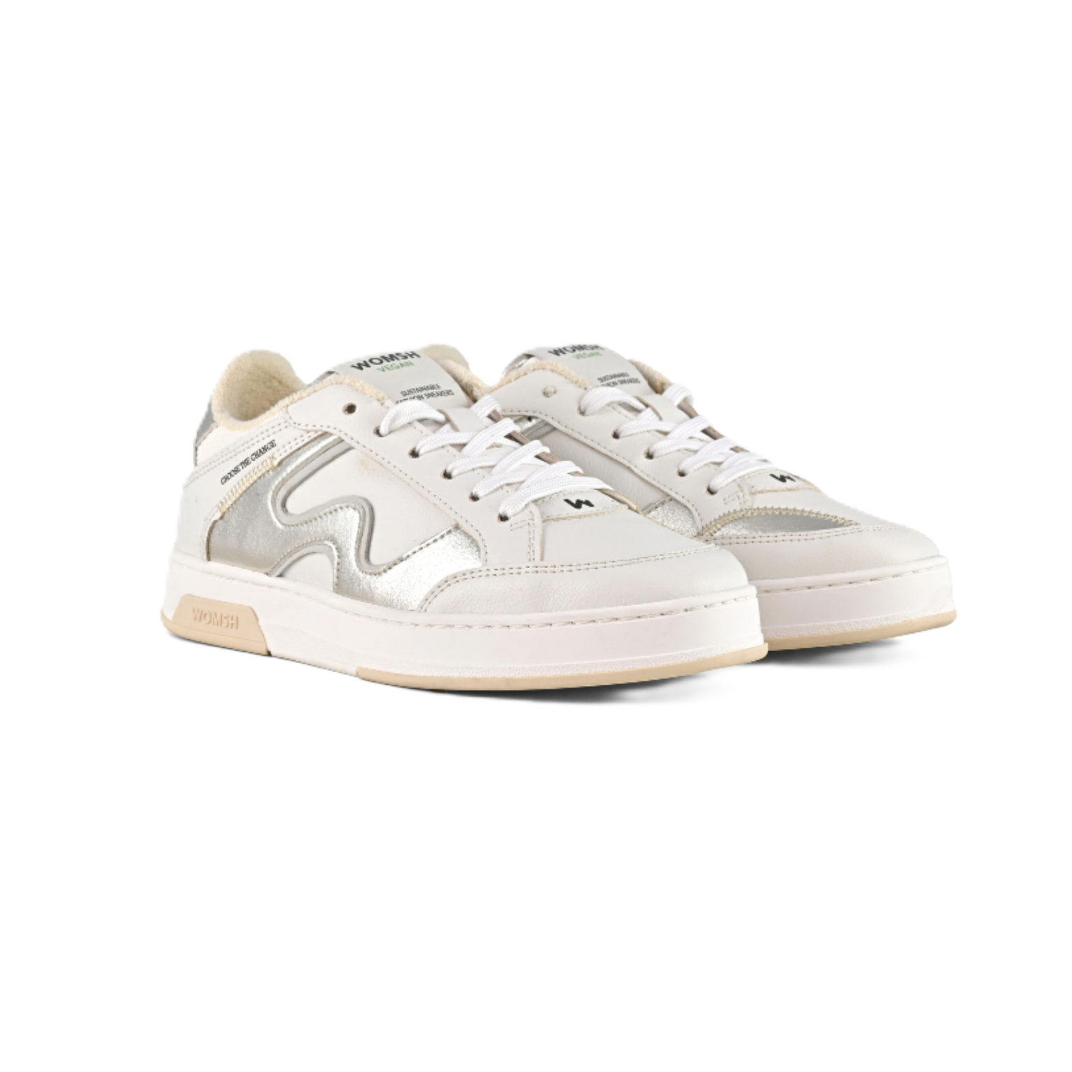 Vegan Kato White Silver